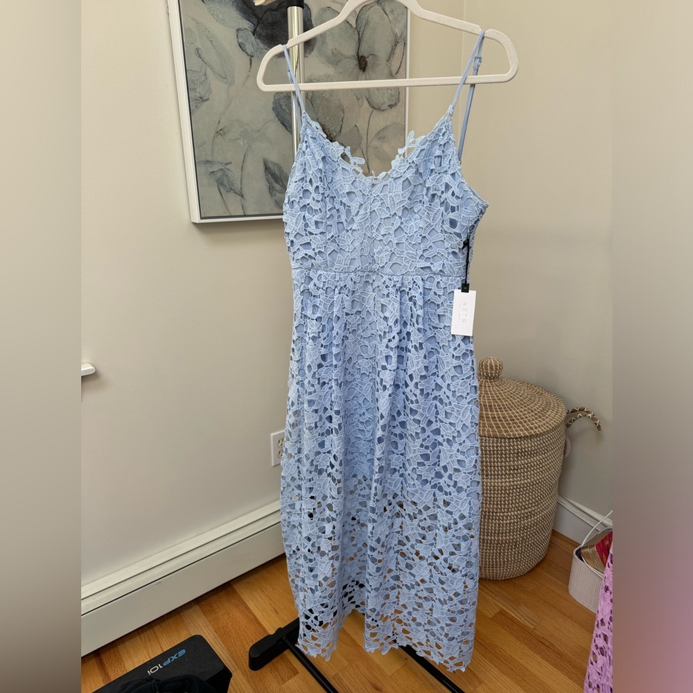 New with tags, ASTR The Label Lace A Line Midi Dress, Size Medium